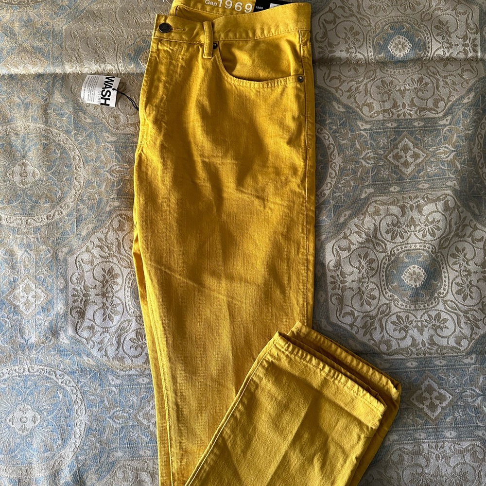 Mens Yellow Jeans